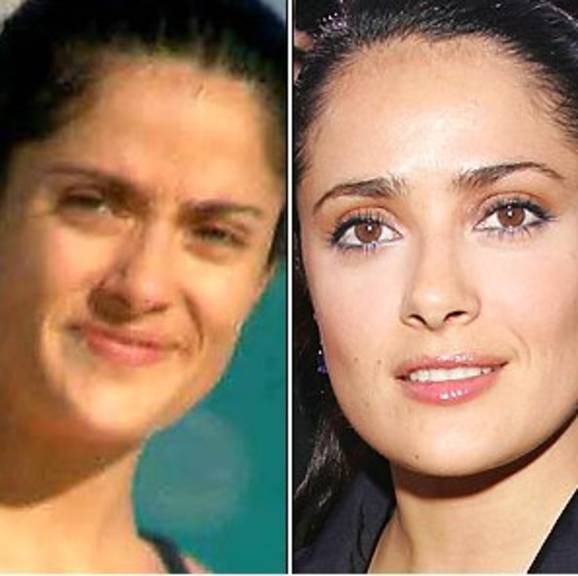 Čak i Salma Hayek bez šminke izgleda kao posve obična žena.